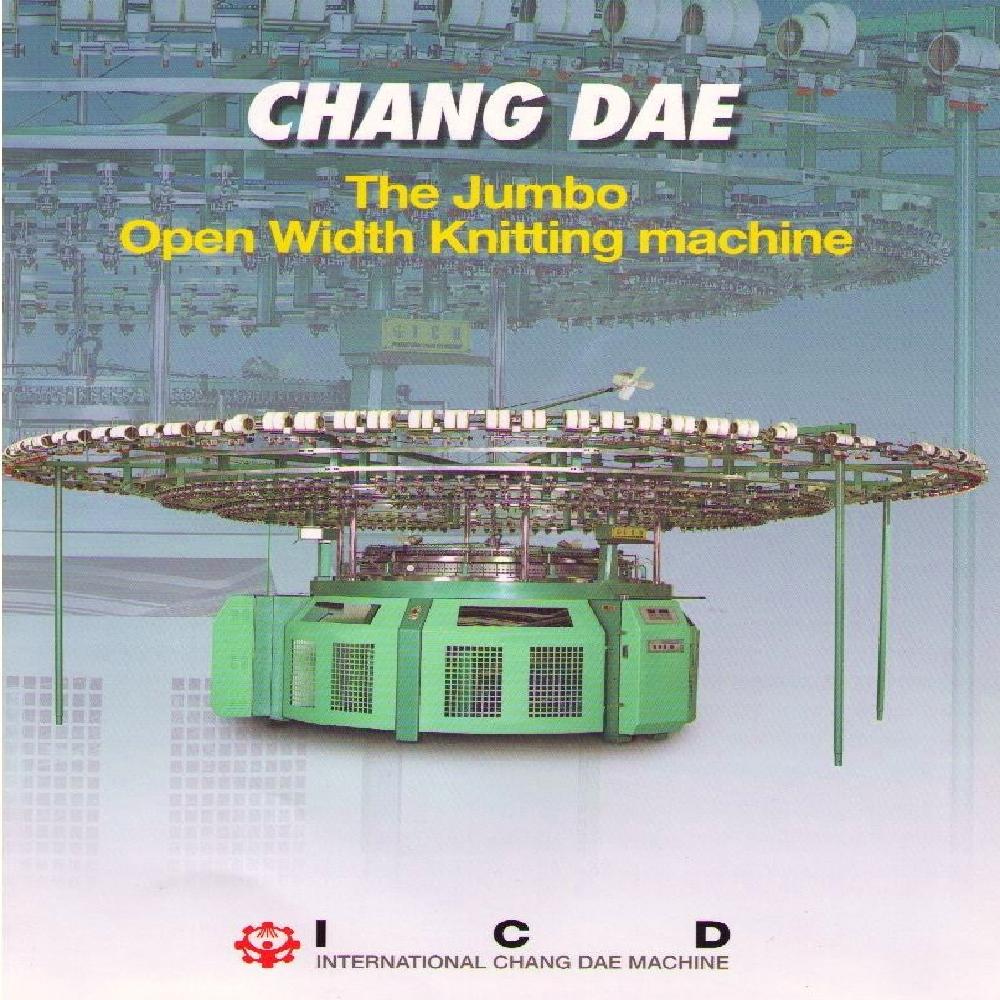 THE JUMBO OPEN WIDTH KNITTING MACHINE