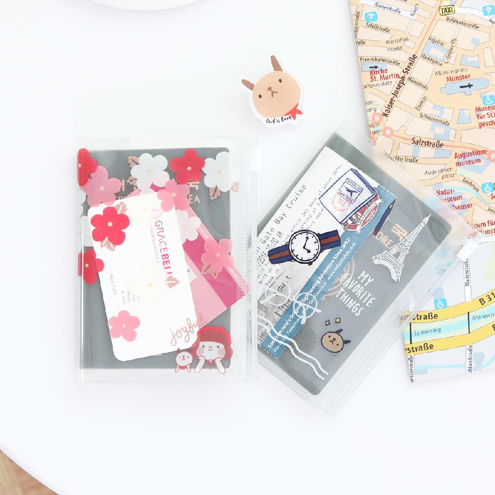GRACEBELL Hello Jane clear passport case