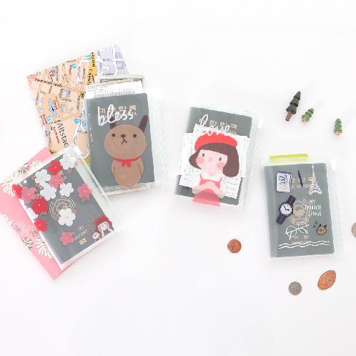 GRACEBELL Hello Jane clear passport case | passport, passportcase, pouch, case, character, Hello Jane, design, stationery