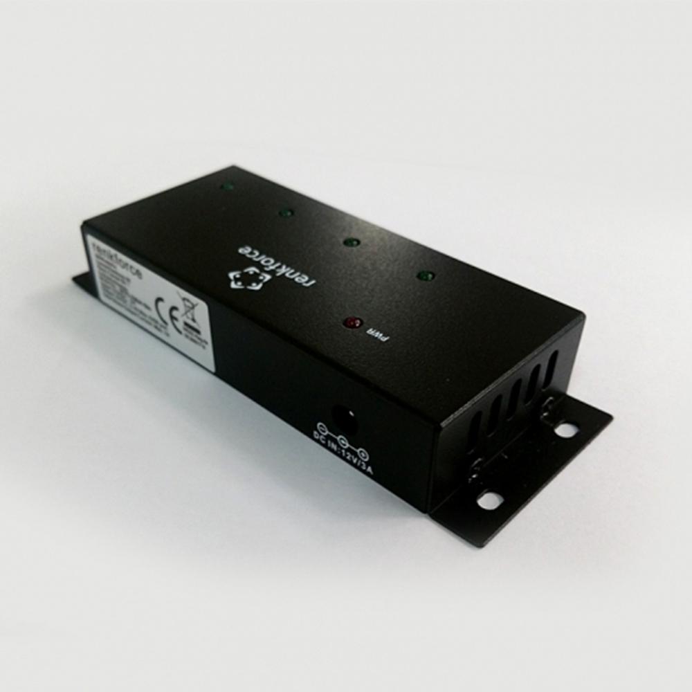 5V USB compatible devices,  automatic self-power status monitoring 4Port Smart Charger Slim