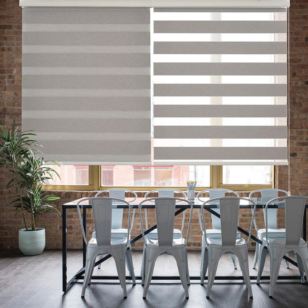 POLYESTER COMBI BLIND WINDOW SHADE TEXTILE(HOLY)-ANTIBACTERIAL/BLACK OUT