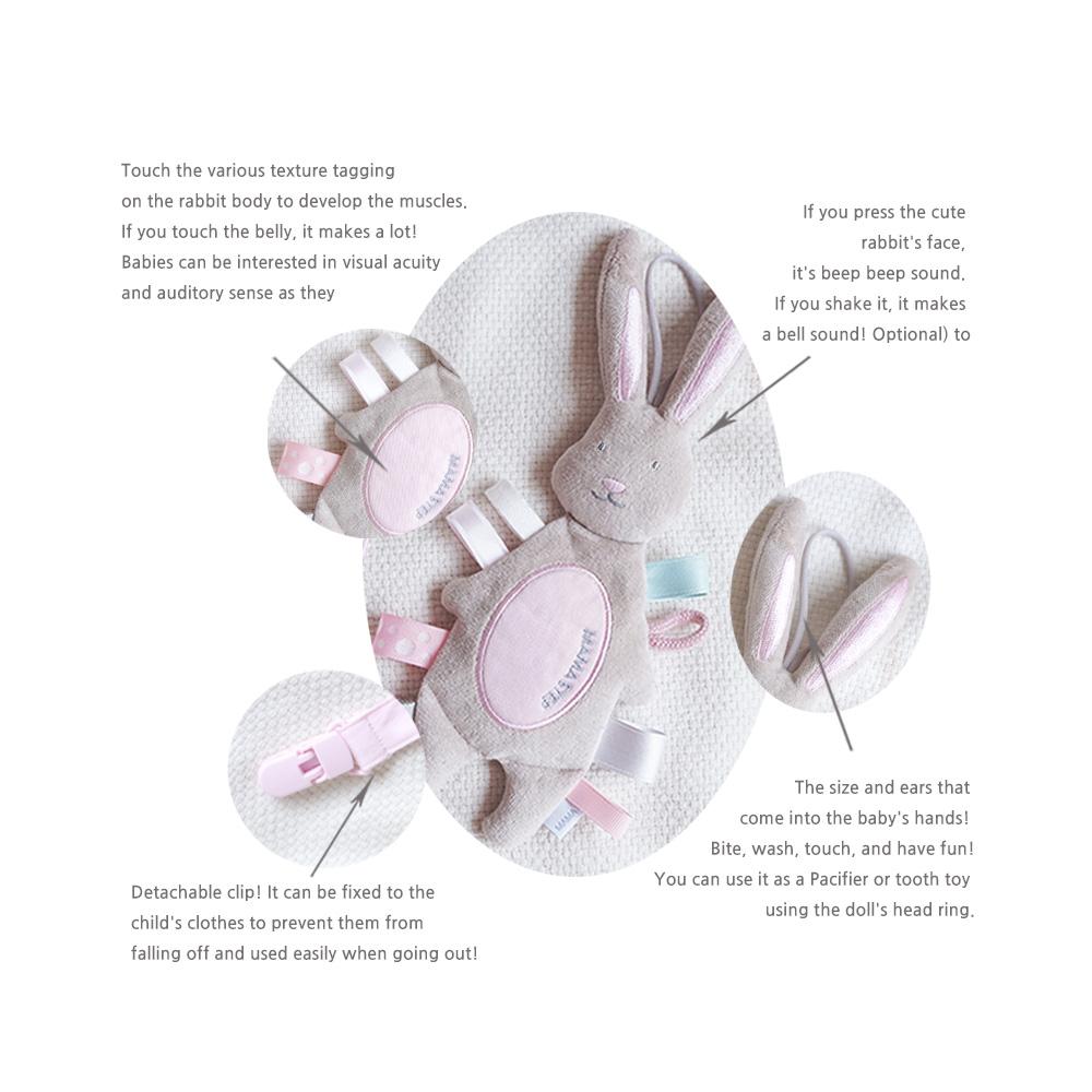 Portable mini sensory comfort "rabbit doll" - a gift box package(Beep)