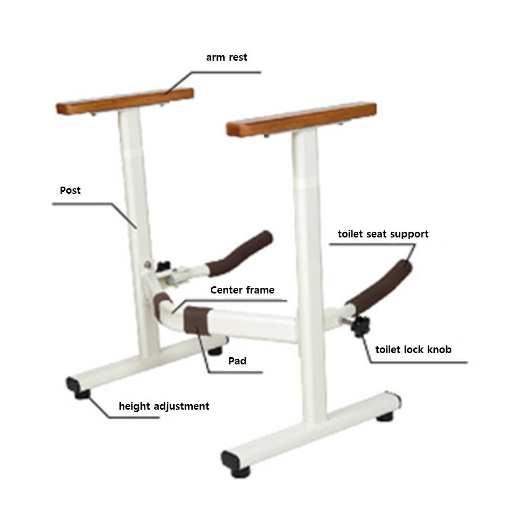 ABLELIKE Care Handle 2 - G (Stand Alone Type Toilet Handrail)