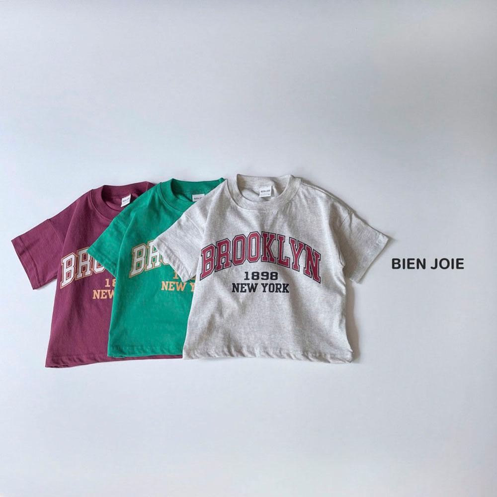 Brooklyn, Printing, New York T-shirt, Short-sleeved T-shirt, Children's clothes, cotton