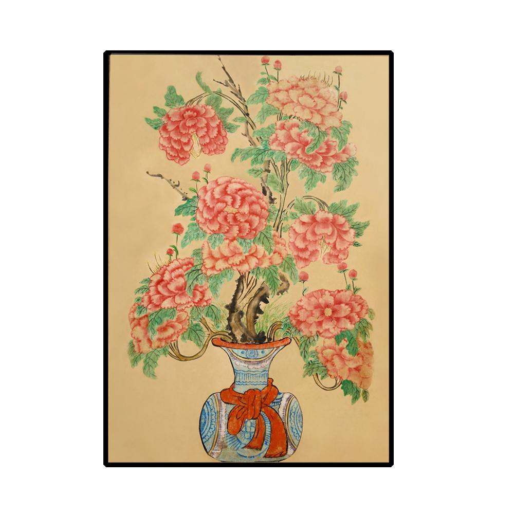 Korean Folk Art Frameless Art Print, minhwa drawing Korean art poster for home  decoration_'Morando'