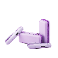 full image Lovely Purple Mini Wireless Hair Iron