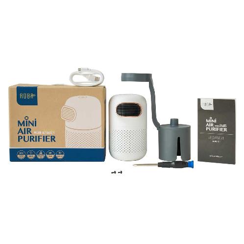 Cheongwoo C&T ROBA Mini Portable Air Purifier + Cup Holder / Color : Sky Blue