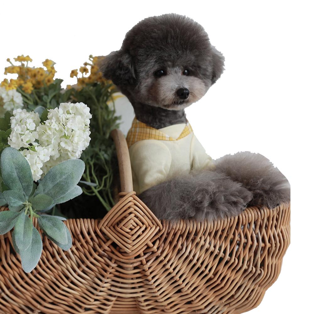 Rora Check Sailor One-piece (Yellow / S size)