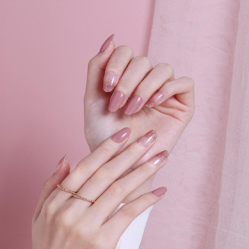 Semi-curing Gel Nail Sticker - Love Rosy