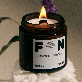 detail image2 Amber Jar Wooden Wick Soy Candle 105g (Small)