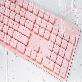detail image1 Metal Body Rose Pink Cable Keyboard