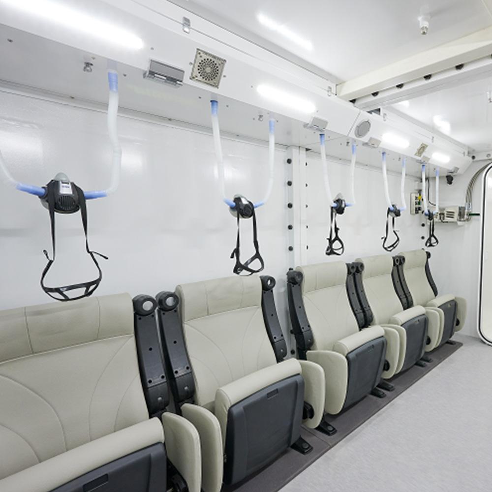 Multiplace hyperbaric oxygen chamber IBEX Tetragon