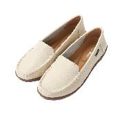 Cushioned Basic Daily Women Comfort Loafers / Beige, 250