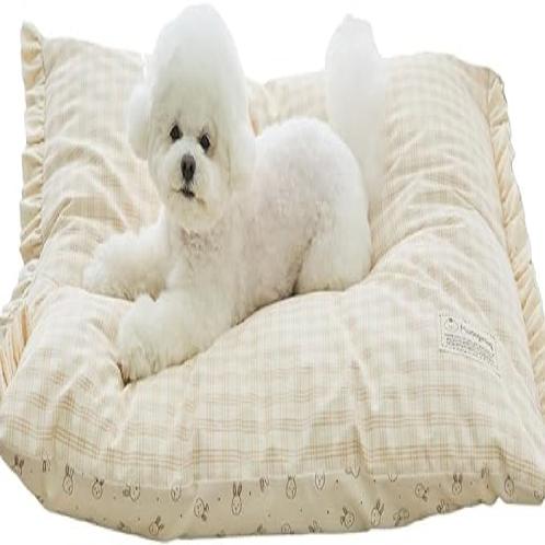 MOONGMING Pet Cushion for Summer/All Seasons, Safe Material, Comfortable Cushion for Dogs Puppies Ca