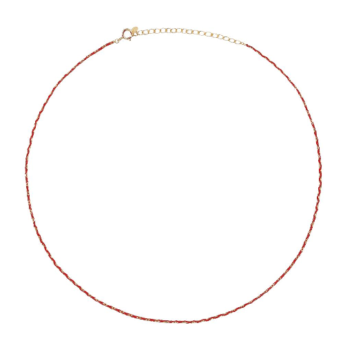 Silky Gold Chain Choker Necklace