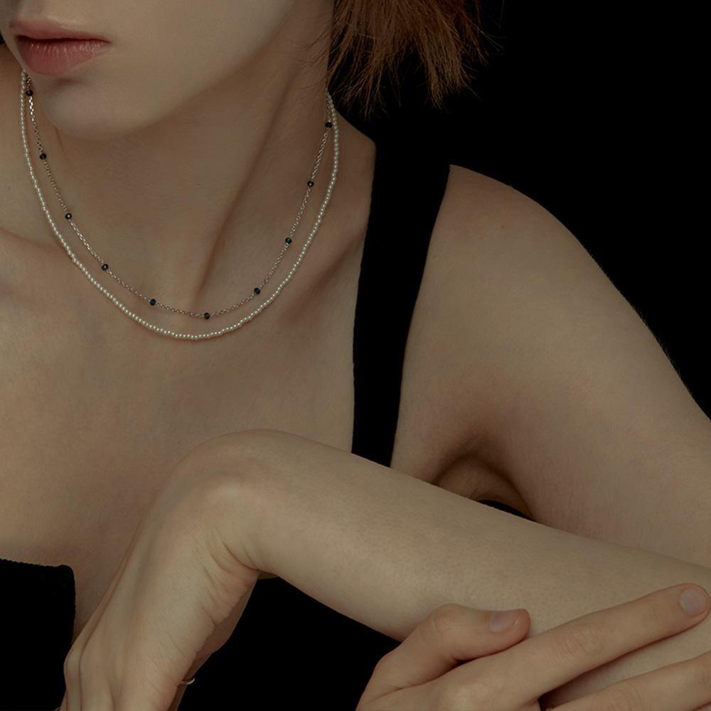 Blue d Sliver Necklace