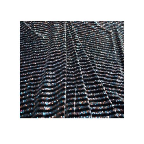 SJ Poly Span Velvet with Multi Glitter stripe