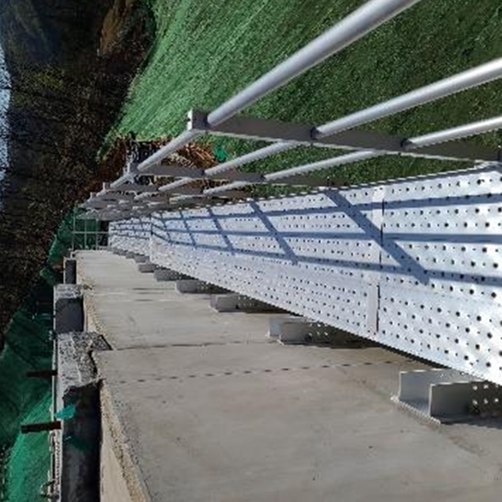 Bridge inspection facility using foam tie