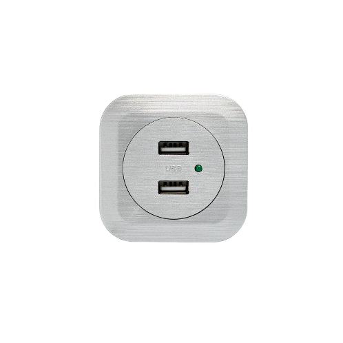 DAVCH Two Port Mini Built-in Outlet On the Bed with fast charger USB C Types Socket