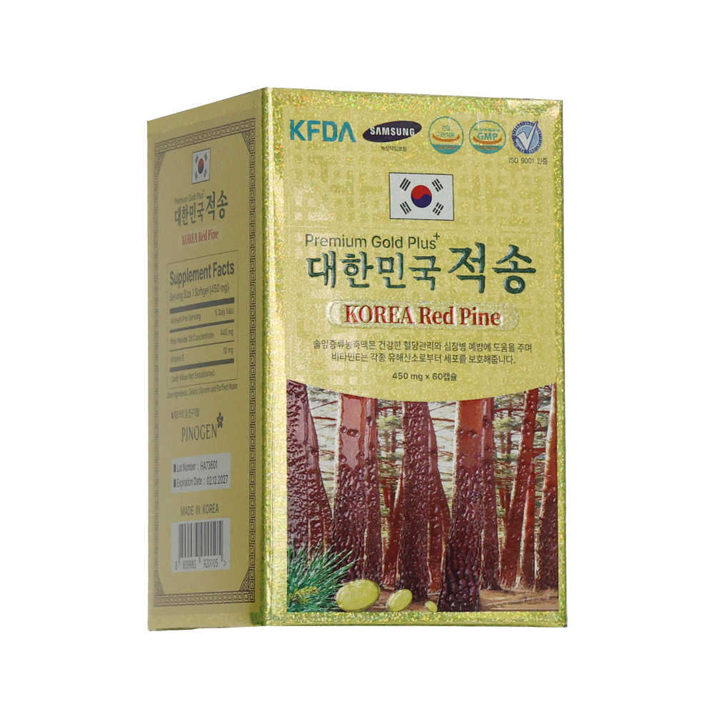 Premium Gold Plus KOREA Red Pine (60capsules)