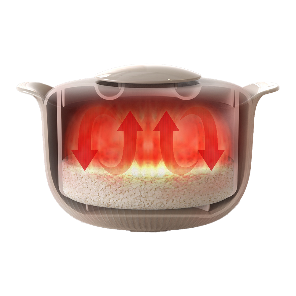 Fluidic Low-Sugar Rice Cooker